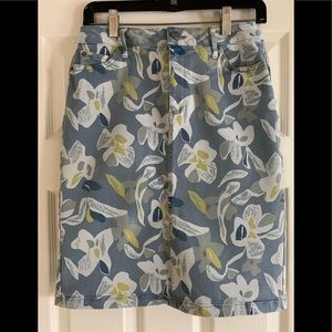 LOGO by Lori Goldstein Stretch Twill Pencil Skirt